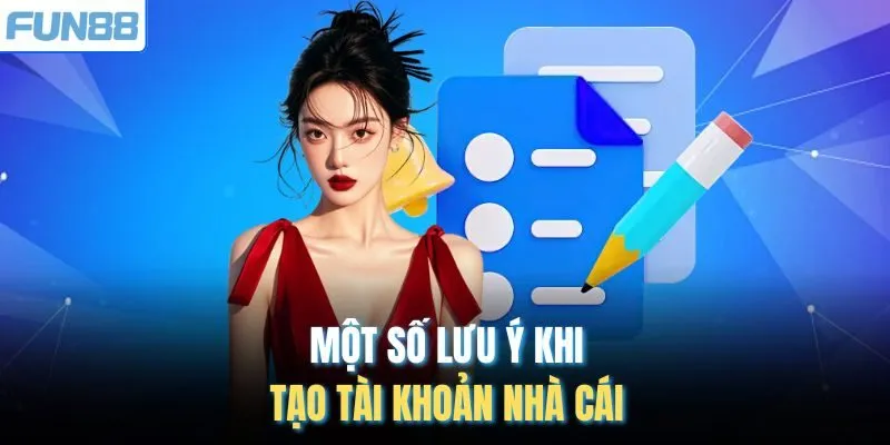 Một số lưu ý khi tạo tài khoản nhà cái